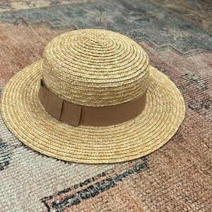 Zara little girls one size summer straw hat